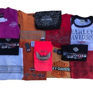 12 Harley Davidson Women’s Shirts Lot
